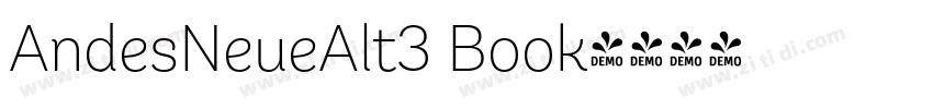 AndesNeueAlt3 Book字体转换